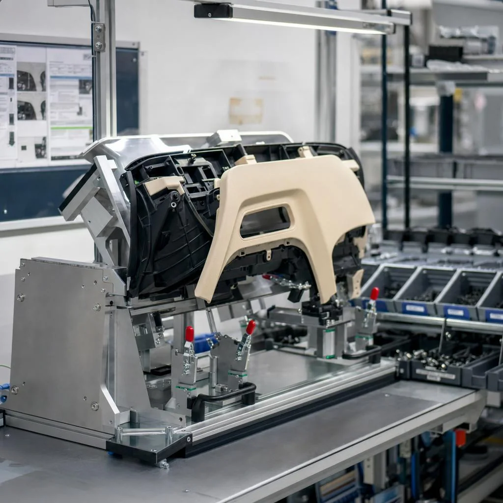 Custom molded automotive plastic component manufacturing example