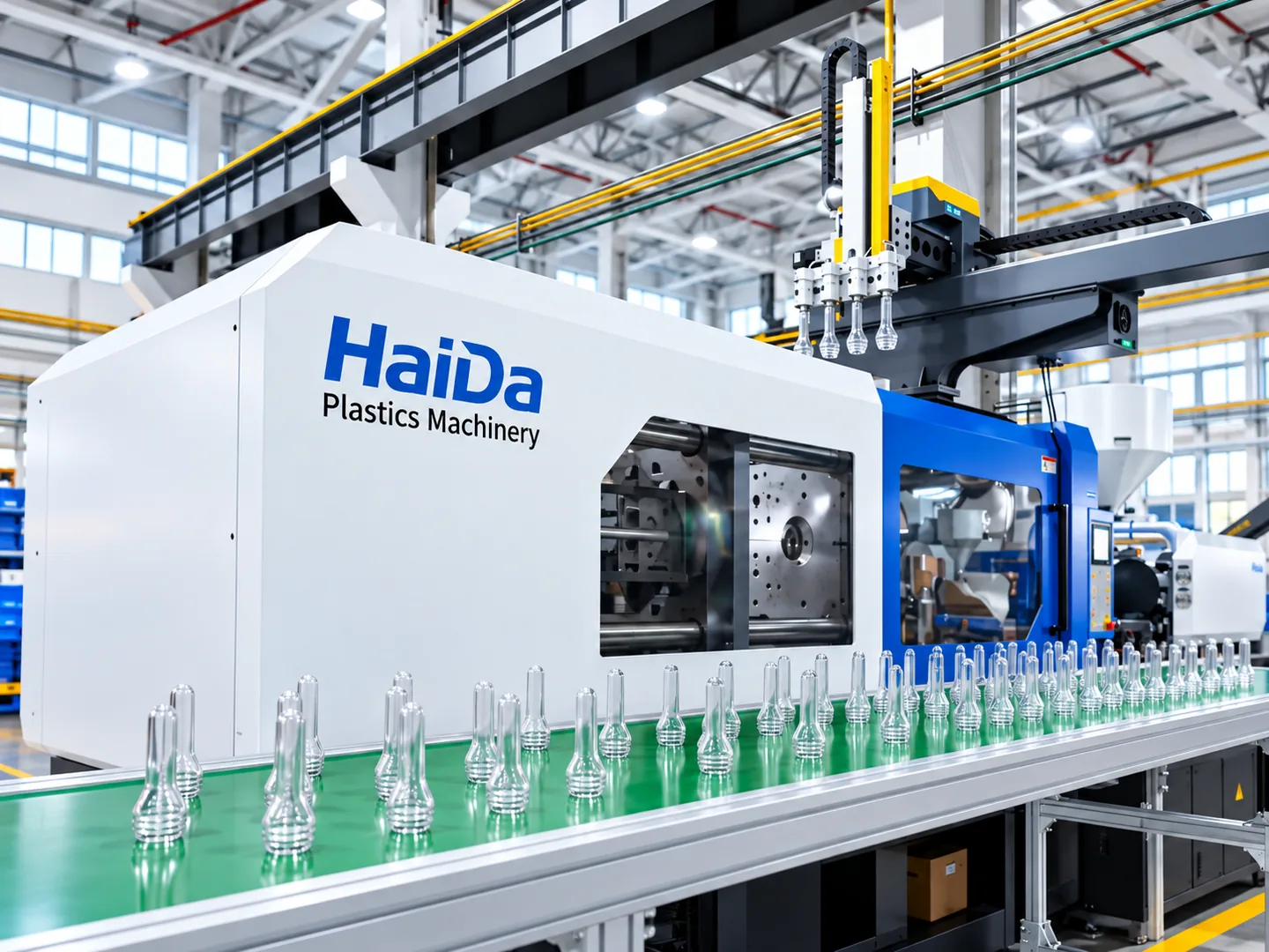 Injection molding production line