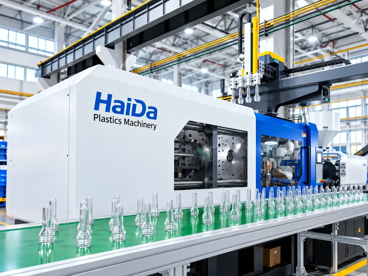 Injection molding production line