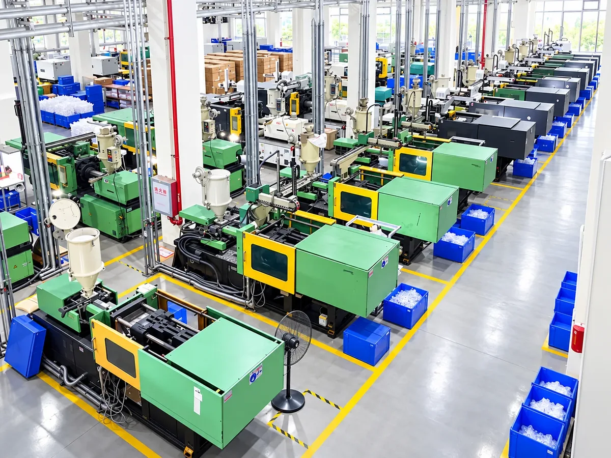 Injection molding workshop at Kaihang Tools